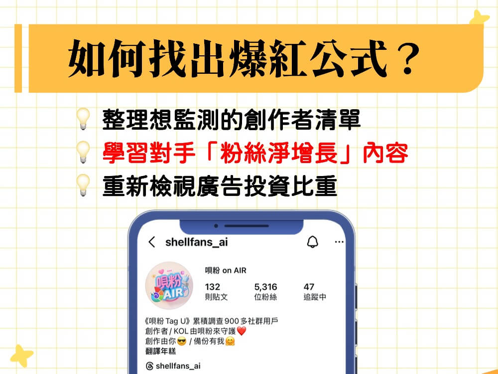 如何找出爆紅公式？