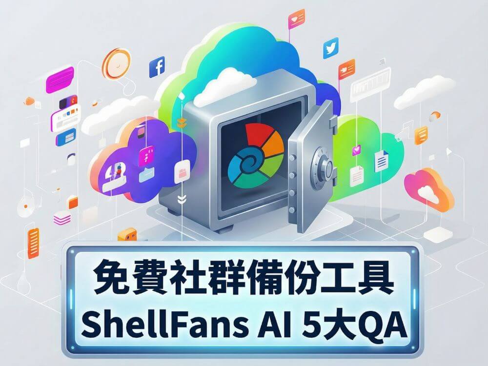 IG不能登入、臉書被鎖？免費備份工具ShellFans AI 常見問題懶人包